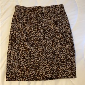 JCrew No 2 Leopard Print Skirt